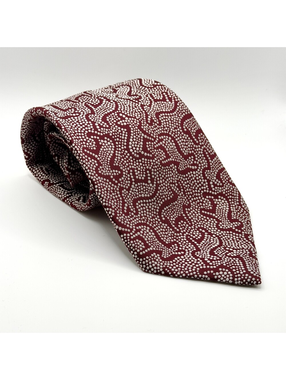 Vintage 70s Maroon Donkey Tribal Novelty Tie